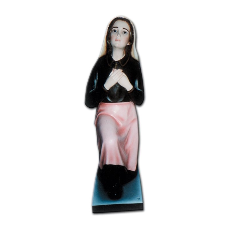 St. Bernadette Color Fiberglass Outdoor Statue, 36" (90 cm)