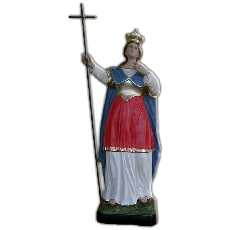 Statue ext. Sainte Hélène 27.5" (70 cm) en FDV Couleur