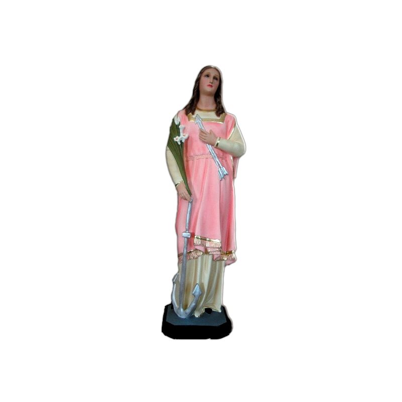 St. Philomena Color Fiberglass Outdoor Statue, 25" (64 cm)