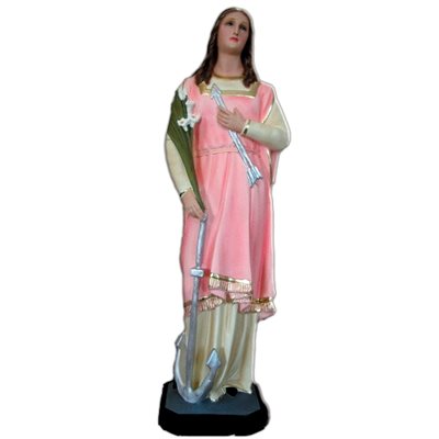 St. Philomena Color Fiberglass Outdoor Statue, 25" (64 cm)