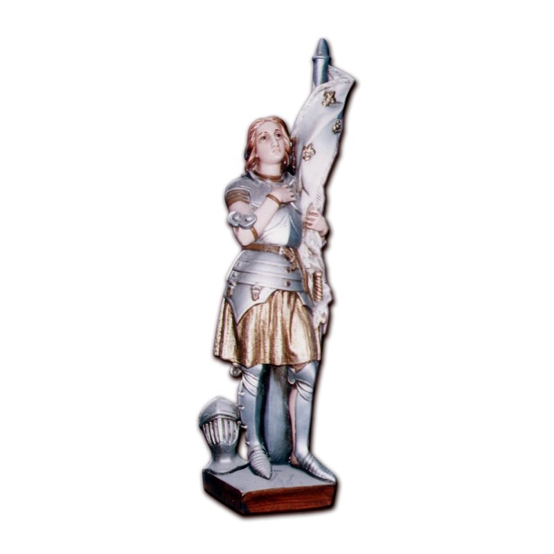 Statue ext. Sainte Jeanne d'Arc 18" (50 cm) en FDV Couleur