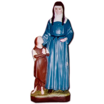 Statue ext. Sainte Louise 24" (60 cm) en FDV Couleur