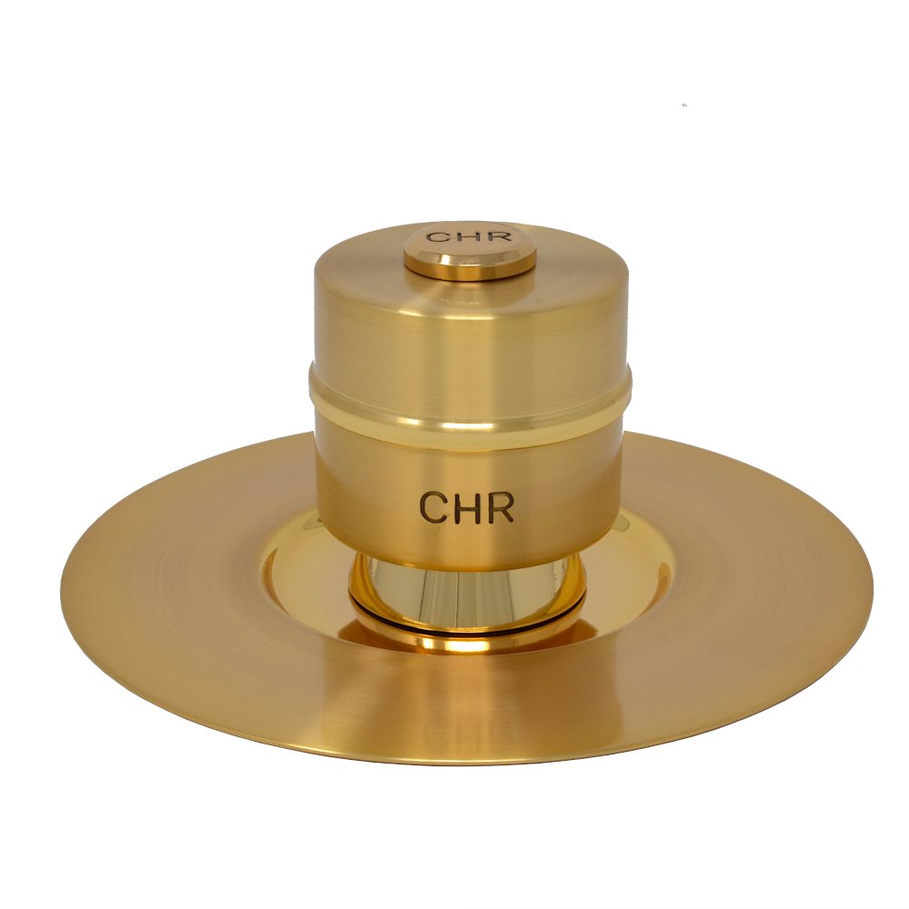 Goldplated Oil Stock and Plate "CHR"