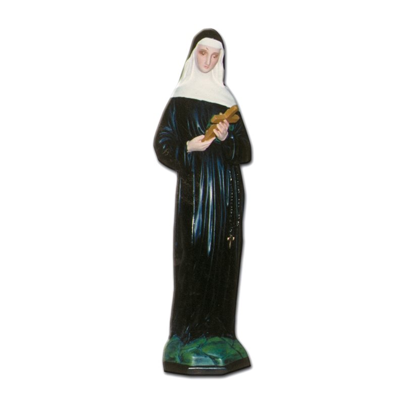 St. Rita Color Fiberglass Outdoor Statue, 24" (60 cm)