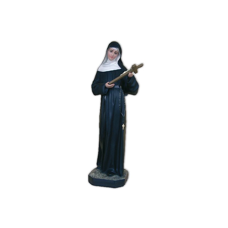 Statue ext. Sainte Rita 32" (80 cm) en FDV Couleur