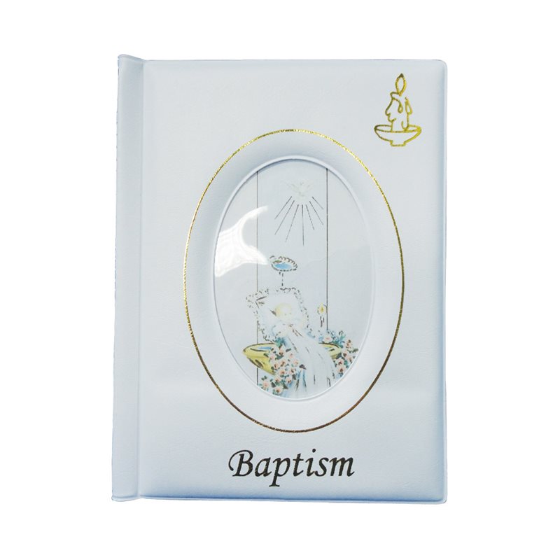 White Photo Album for Baptism, Mix, 4" x 6", English