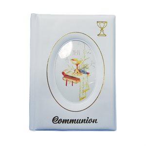 White Photo Album, 1st Communion, Unisex, 4" x 6"