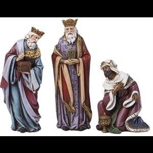 Resin Three Kings Figure 5.5" (14 cm) Ht. / set of 3