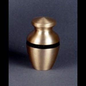 Petite urne commémorative en laiton 3 x 1 3 / 4 x 1 3 / 4