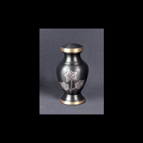 Petite urne commémorative en laiton 3 1 / 4 x 1 1 / 2 x 1 1 / 2