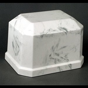 Urne funéraire en poudre de marbre 8 1 / 2 x 10 3 / 4 x 7
