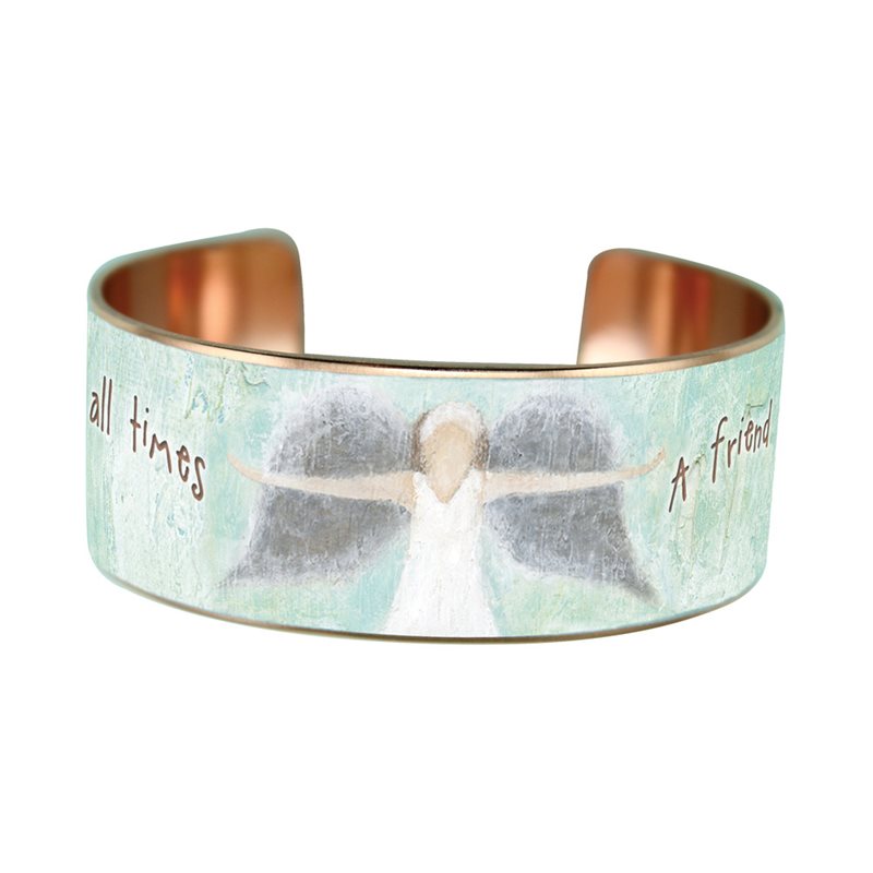 Copper bracelet ''A friend for life'', English