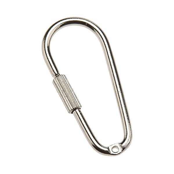 Chrome-Plated Screw Key Ring