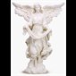 White Gloria Angel Figure, 39" (99 cm) Ht., Resin