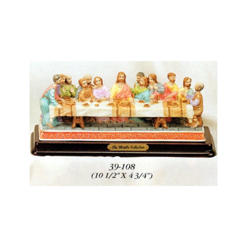 Resin Last Supper, 4.75" x 10.5" (12 x 26.7 cm)