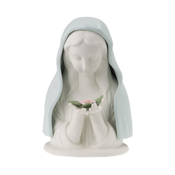 Porcelain "Madonna" Night Light Statue, 7"