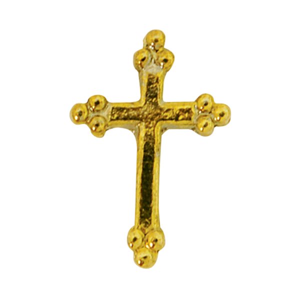 'Cross" Golden-Finish Lapel Pin