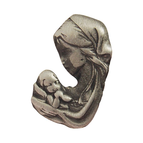 'Madonna & Child'' Pewter Lapel Pin