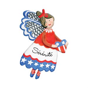 Pin, Little angel, "Sérénité" Hand painted,1¾", French