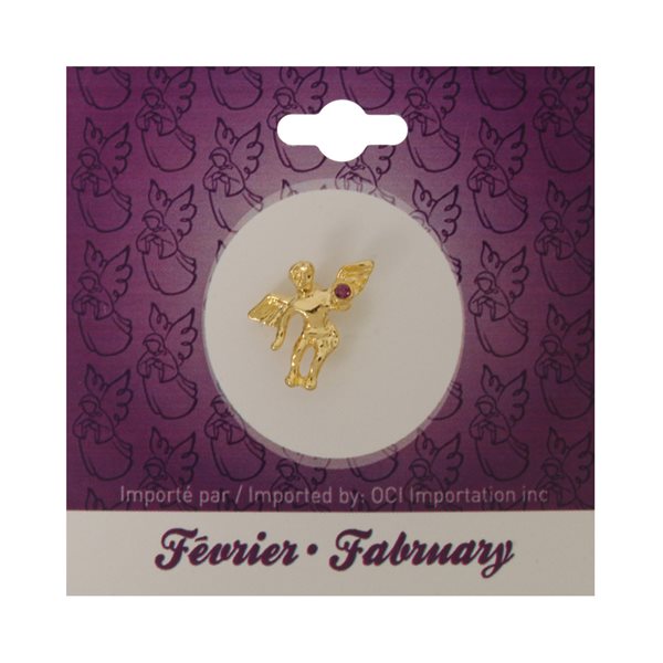 'Angel'' February Lapel Pin, Bilingual