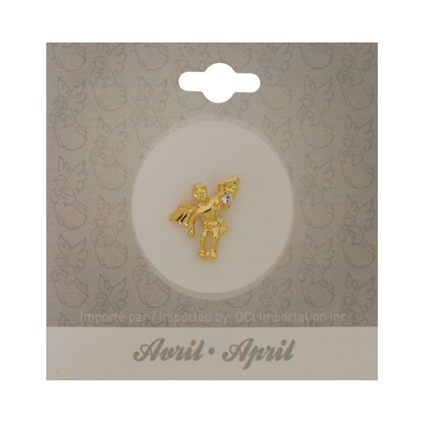 'Angel'' April Lapel Pin, Bilingual