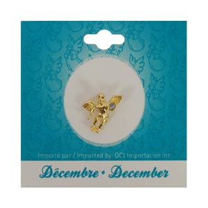 'Angel'' December Lapel Pin, Bilingual