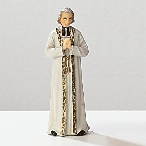 Saint John Vianney Resin Statue 3 1 / 2"