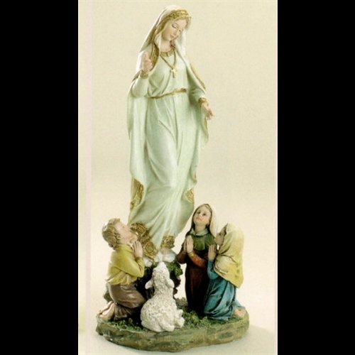 Our Lady of Fatima and Children's Statue, 12" (30.5 cm)