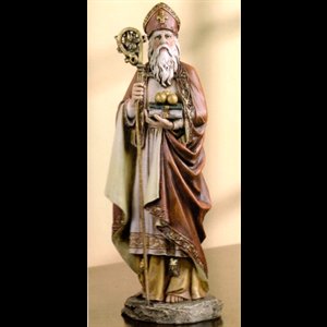 Statue Saint Nicolas 10.5" (26.7 cm) en résine