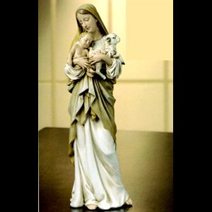 Madonna with Child Resin Statue, 12" (30 cm)