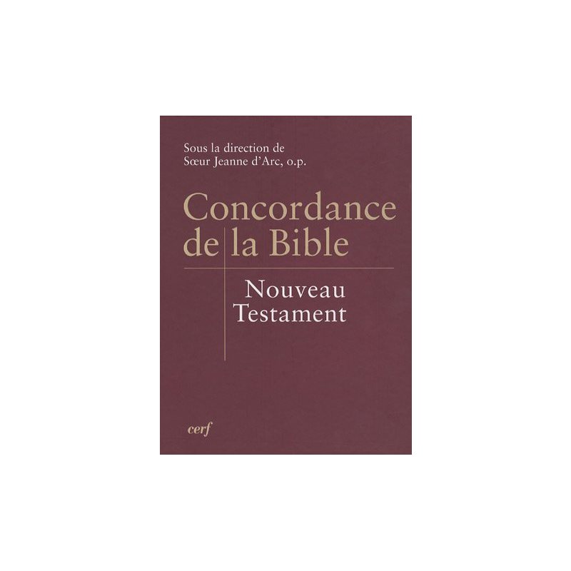 Concordance de la Bible, Nouveau Testament