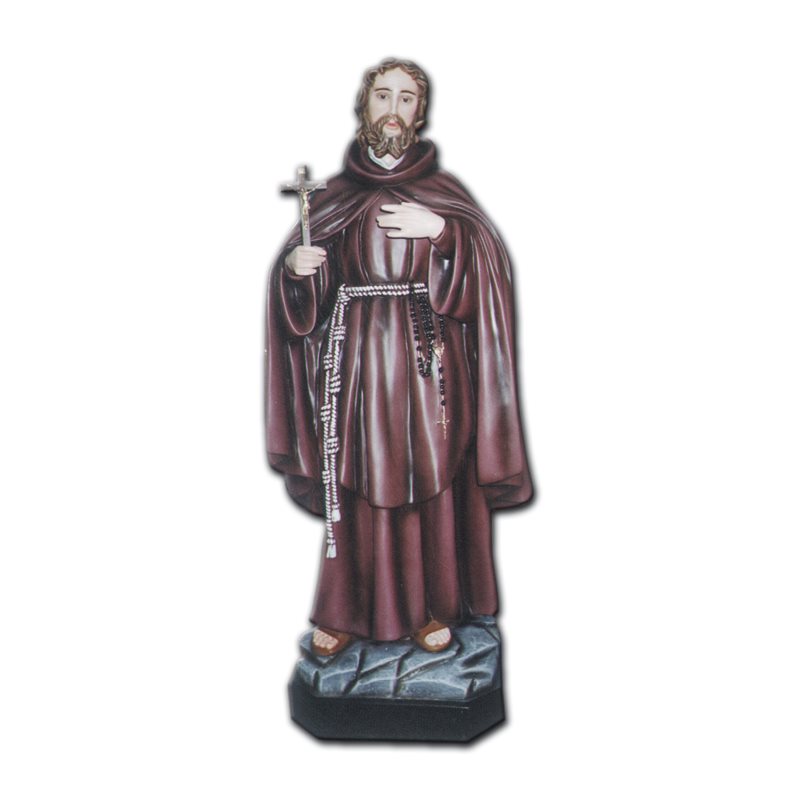 St. Cyr Color Fiberglass Outdoor Statue, 47" (120 cm)