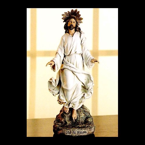 Risen Christ Resin Statue, 12" (30.5 cm)