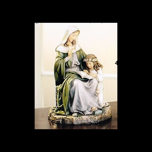 St. Ann the Teacher Resin Statue, 7" (18 cm)