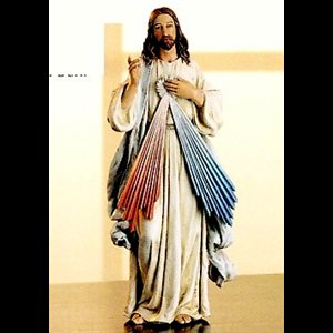 Statue Jésus Miséricordieux 9.5" (24 cm) en résine