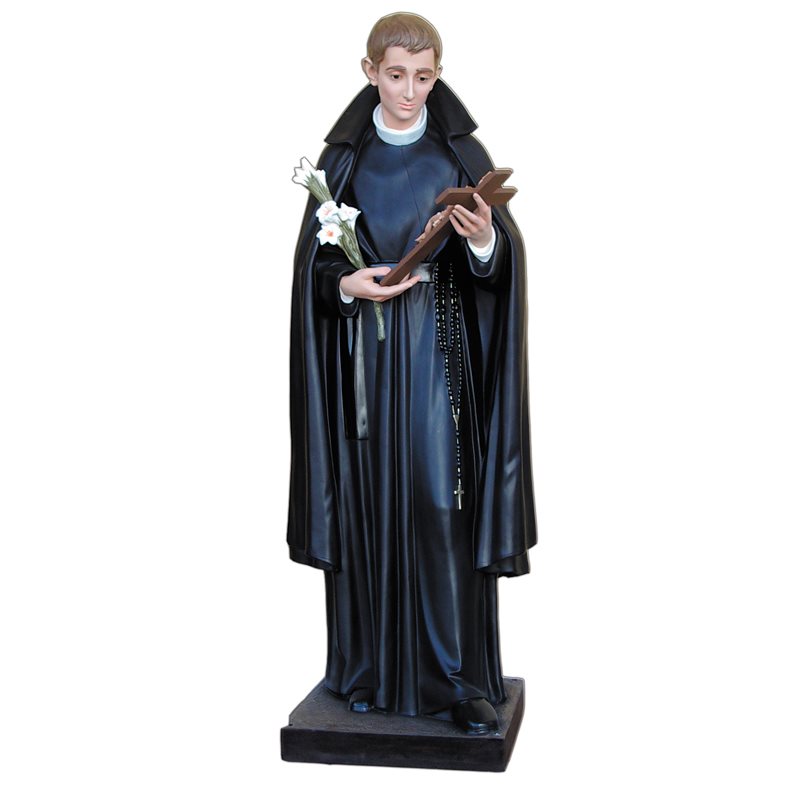 St. Gerard Color Fiberglass Outdoor Statue, 67" (170 cm)