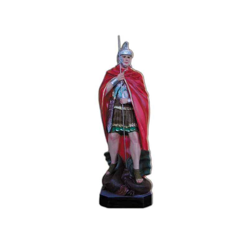 Statue ext. Saint Georges 24" (60 cm) en FDV Couleur