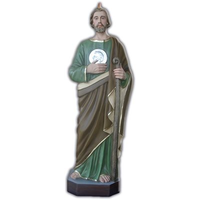 Statue ext. Saint Jude 33.5" (85 cm) en FDV Couleur