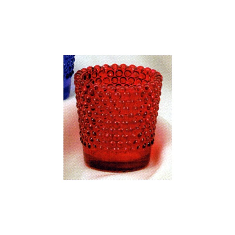 Red Vigil Light Glass 12 hrs (diamond finish) 2.25" Ht. / dz