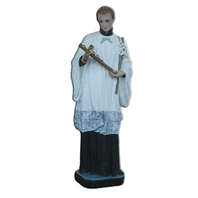 Statue ext. Saint Louis Gonzague 24" (60 cm) en FDV Couleur