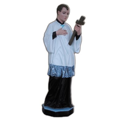 St. Louis Color Fiberglass Outdoor Statue, 32" (80 cm)