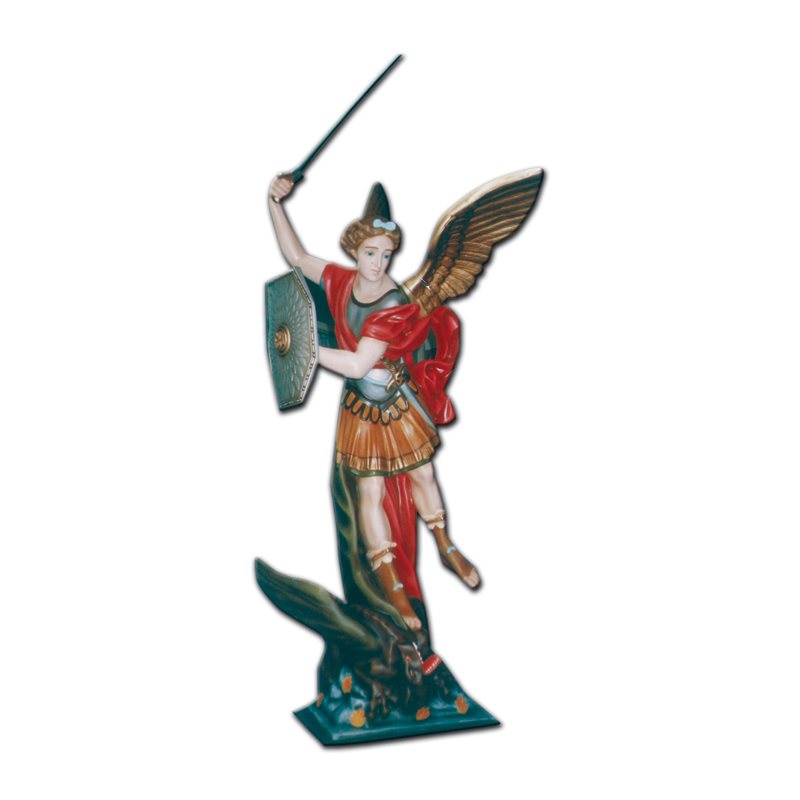 Statue ext. Saint Michel Archange 63" (160 cm) FDV Couleur