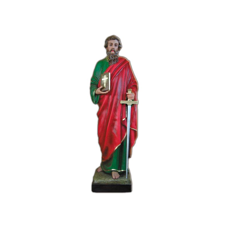 St. Paul Color Fiberglass Outdoor Statue, 63" (160 cm)