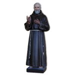 Padre Pio Color Fiberglass Outdoor Statue, 43" (110 cm)