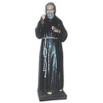 Padre Pio Color Fiberglass Outdoor Statue, 44" (112 cm)