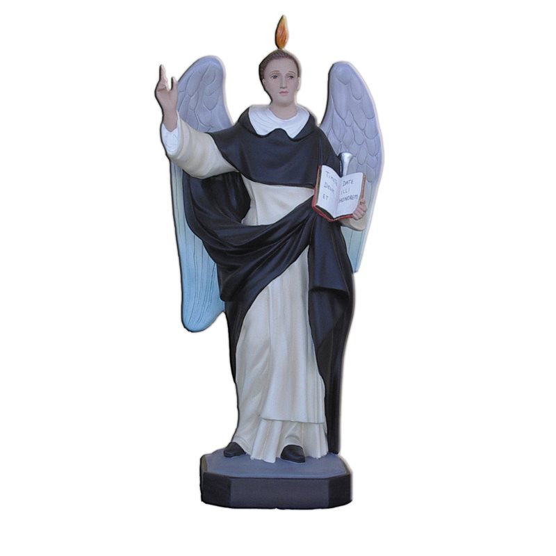 St. Vincent Ferrier Color Fiberglass Outdoor Statue, 24"