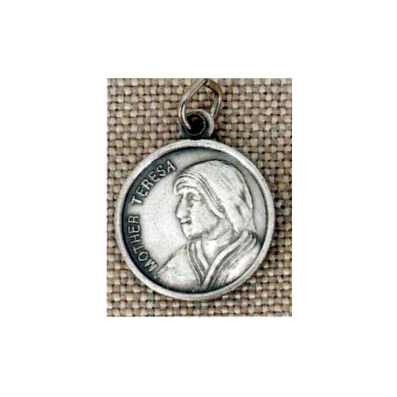 Mother Teresa Medal with relic, 3 / 4" (19mm)