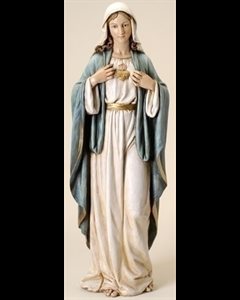 Immaculate Heart of Mary Statue 36" (91.5 cm), Resin-stone