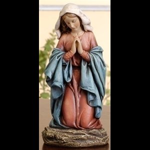 Statue Vierge en prière 6.75" (17 cm) en résine