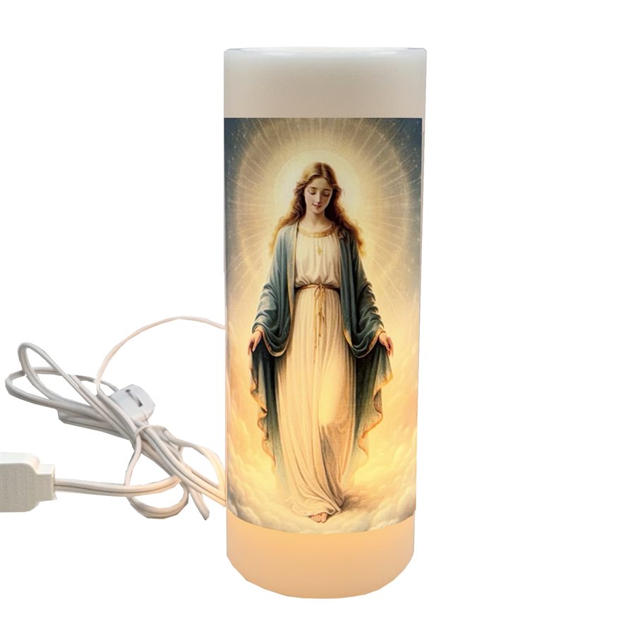 120v Electric Our Lady of Grace Night Light, 3'' x 8''